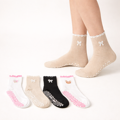 Pilates Socken – Bow Edition (4Paar)