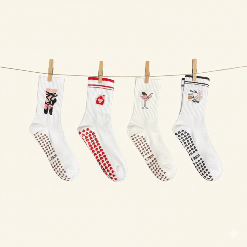 Pilates Socken – Lifestyle Edition (4Paar)