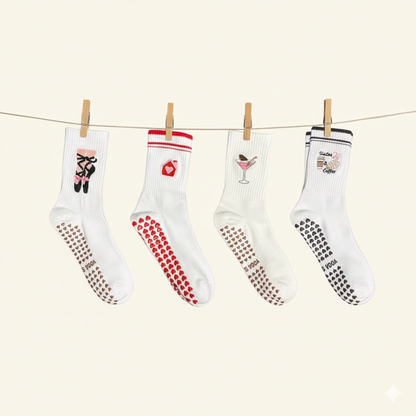 Pilates Socken – Lifestyle Edition (4Paar)