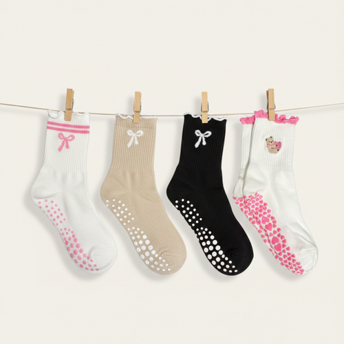 Pilates Socken – Bow Edition (4Paar)