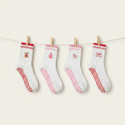Pilates Socken – Sweet Edition (4Paar)